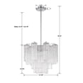 thumbnail image 5 of Crystorama Addis 4 Light Polished Chrome Chandelier - 17.75"W x 13.75"H x 17.75"D, 5 of 11