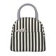thumbnail image 1 of Balery Black And White Thick Stripes Bolsa de Almuerzo para Mujeres, Caja de Almuerzo, Bolsa de Almuerzo Pequeña Impermeable, Tote de Almuerzo Reutilizable con Gran Capacidad, 1 of 6
