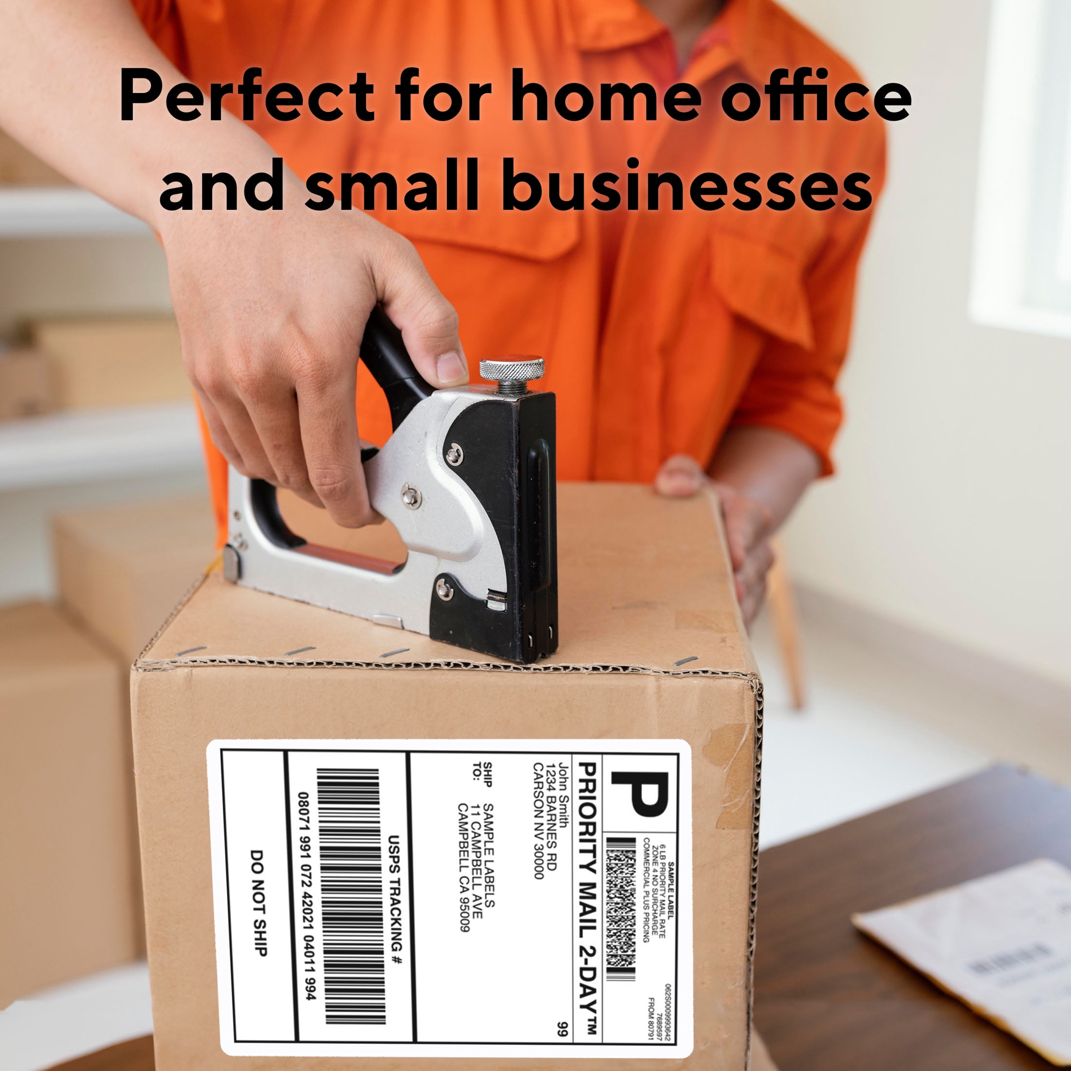 Core Innovations 4" x 6" Direct Thermal Shipping Labels – 500 Fanfold Perforated Labels for Packages, Ultra-Strong Adhesive