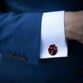 thumbnail image 3 of Valentine's Day Elegant Cufflink Set for Formal Attire, Made of Stainless Steel, Ideal for Weddings and Business Meetings, Includes Cufflinks and Shirt Clip, 3 of 6