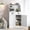 2Door-White, variant on CBJCBJ 54" Kitchen Pantry Cabinet with Door & Shelves, Sideboard Buffet Cabinet with Microwave Stand for Dining Room,Green