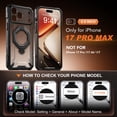 thumbnail image 2 of Funda para teléfono móvil TONGATE iPhone 17 Pro Max 360° Spin Stand, 2 of 9