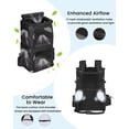 thumbnail image 3 of Double-Compartment Pet Carrier Backpack for Small Cats and Dogs, Cat Travel Carrier for 2 Cats, Perfect for Traveling/Hiking/Camping, 3 of 9