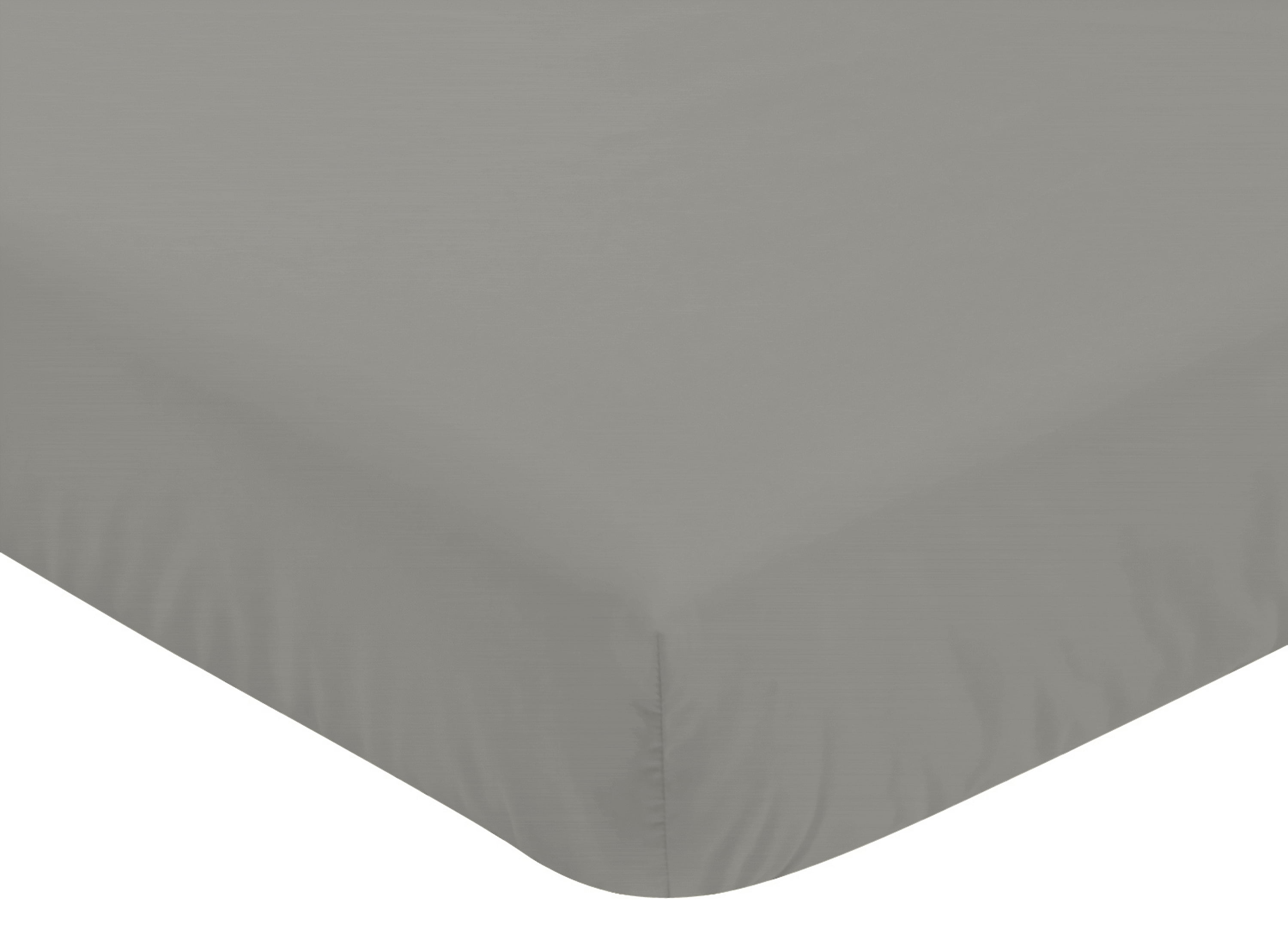 Sweet Jojo Designs Woodsy Grey and White 4 Piece Crib Bedding Set