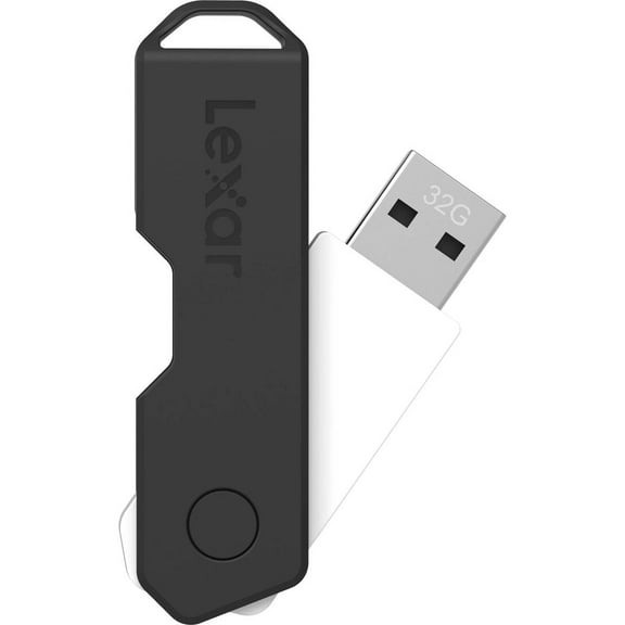 Lexar 32GB JumpDrive TwistTurn2 2.0 USB Flash Drive, Black