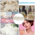 thumbnail image 5 of Uxcell 5 Yard  3mm OD 0.43" Wide Faux Pearl Lace Ribbon White Silver 5Pack, 5 of 5