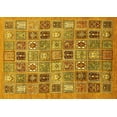 thumbnail image 1 of Ahgly Company Indoor Rectangle Abstract Yellow Modern Area Rugs, 7' x 9', 1 of 4