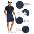 thumbnail image 5 of COOFANDY Men's Golf Shorts 8 Inch Lightweight Quick Dry Casual Dress Shorts Hiking Travel Shorts with Pockets, 5 of 6