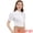 White, variant on Women's Puff Sleeve Point Collar Essential Office Shirt XS White