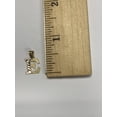 thumbnail image 5 of 10k Real Solid Gold Two Tone E Initial Pendant with Diamond Cut Finish, Available in Different Letters Personalized Letter Jewelry Gifts for Her with 18 Inch Gold Chain, 5 of 6
