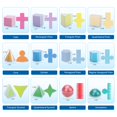thumbnail image 4 of Juego de 24 unidades Yichushisu con formas geométricas plegables para niños de 6 a 12 años, 4 of 8