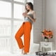 thumbnail image 5 of Fotbe Orange Scales Pantalones de Pijama para Mujer, Pantalones de Dormir, Pantalones Pj con Cordón y Bolsillos-Large, 5 of 6