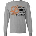 thumbnail image 3 of Inktastic I'm Just Here for the Pretzels Oktoberfest Long Sleeve T-Shirt, 3 of 5