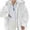 White, variant on QIPOPIQ Clearance Jackets for Women Women Plus Size Winter Warm Loose Plush Zip Hooded Jacket Coat