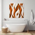 thumbnail image 6 of Wall Art Prints, Burnt Orange White Moire Framed Canvas Prints for Bedroom Living Room Bathroom Office, Modern Abstract Art Gallery Wrap Wall Art Poster for Gifts Home Decor 8"x8", 6 of 9