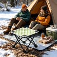 Outdoor Folding Chairs, Small Portable Checkerboard Design Stool ...