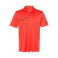 thumbnail image 2 of Adidas 3-Stripes Chest Sport Shirt A324 - Blaze Orange/ Black Size M, 2 of 3