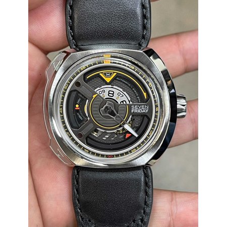 Seven Friday W1/01 W-Series The Blade Steel Leather Automatic Mens Watch