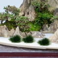 thumbnail image 2 of Homoyoyo 1Set Artificial Grass Cluster Model Dark Green Plastic Ornament for Sand Table Decoration, 2 of 6