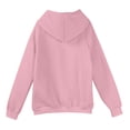 thumbnail image 7 of Domuza Men Hoodies Casual Fashion Drawstring Long Sleeve Hooded Sweatshirt Fall Winter Basic Essential Raglan Pullover with Kanga Pocket Pink L, 7 of 7