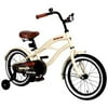 Joystar 16" Kids Cruiser Bike w/ Training Wheels and Coaster Brakes, Ages 4 to 7, Ivory