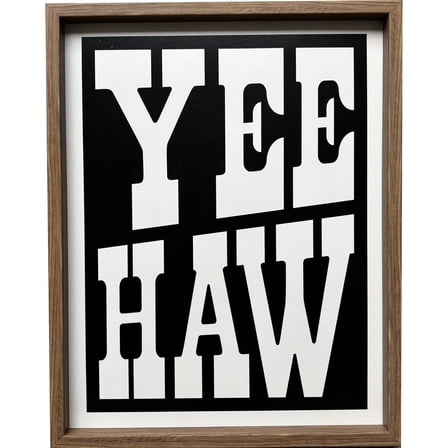 TEX YEEHAW FRAMED ART