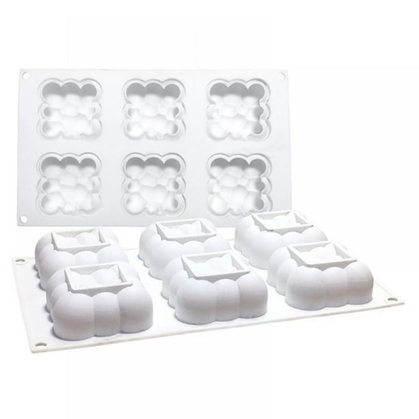 6 Grids 3d Candle Silicone Mold Resin Mold For Making Handmade Candle Soap Cake Mousse Ice Cream Epoxy Resin Silicone Mold For Diy Mousse Dessert Jelly Pudding Walmart Com Walmart Com