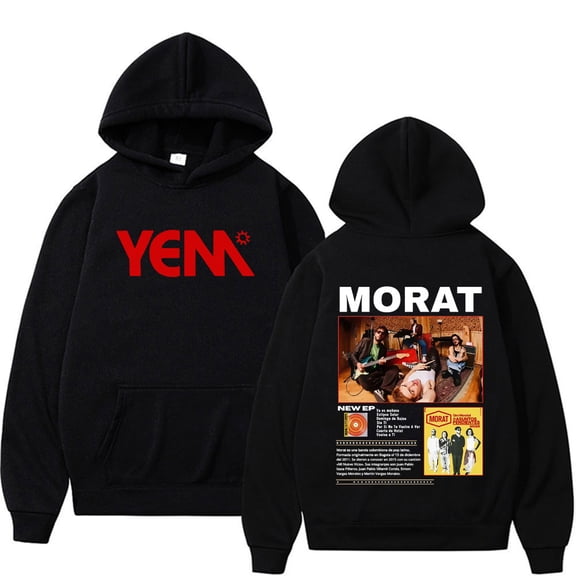 Morat Asuntos Pendientes 2025 Tour Merch Unisex Oversized Fleece Graphic Hoodie - Retro Latin Rock Kangaroo Pocket Autumn Winter Streetwear