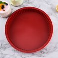thumbnail image 3 of sunsanly Baking Pan Non-Stick Silicone Round Cake Pan Mold Versatile Heat-resistant Pastry Pan for Home Kitchen, 3 of 7