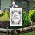 thumbnail image 6 of Silver Metallic Decorative Frame Garden Flag Double Sided Outdoor Banners Yard Flags for Garden Home Holiday Decorations, 6 of 6