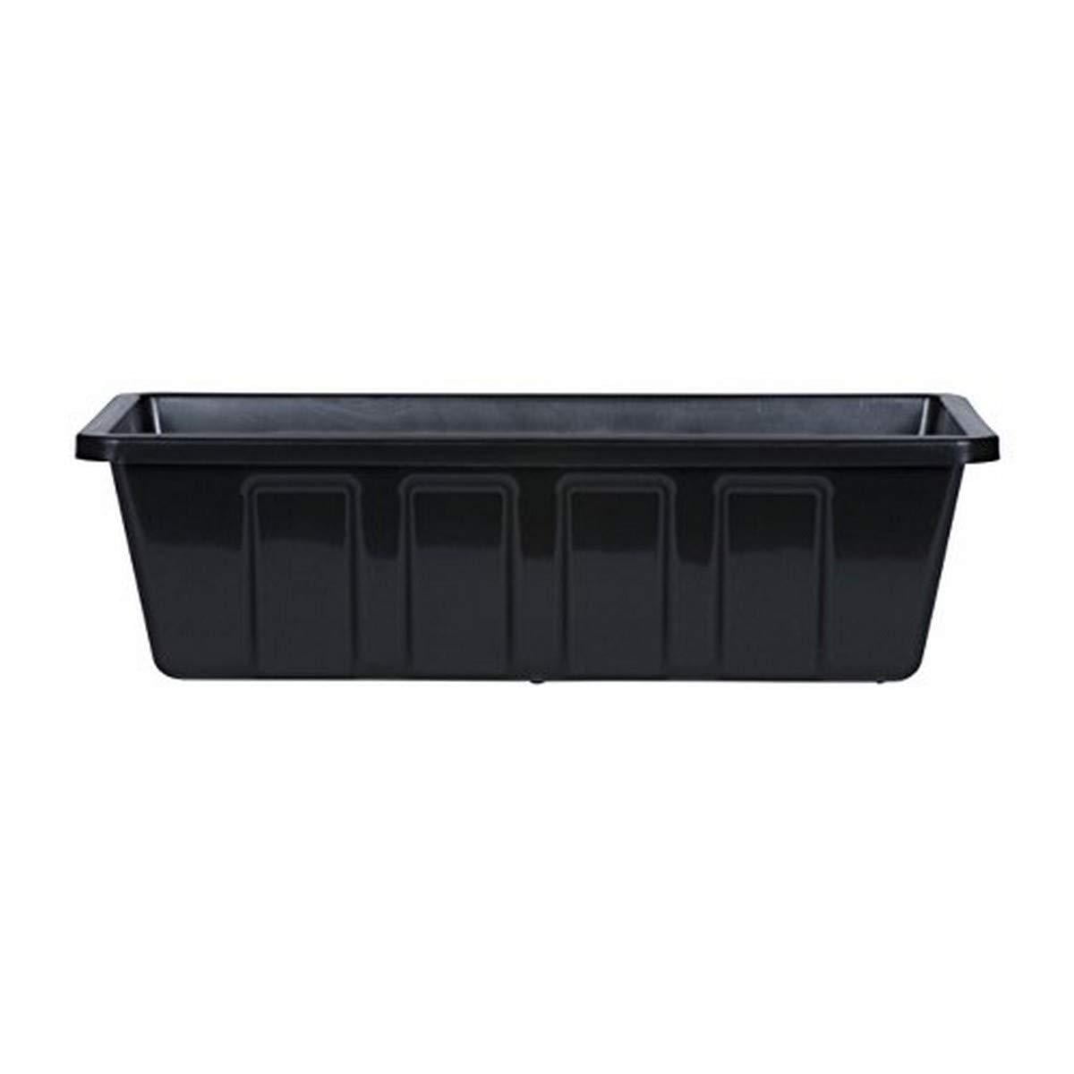 Novelty PolyPro Plastic Flower Box Planter, Black, 18Inch Walmart