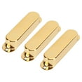 thumbnail image 4 of Guitar Pickup Cover, Noise Reduction Electric Guitar Single Coil Pickup Cover 3pcs Standard Design Copper  For Replacement Gold, 4 of 8