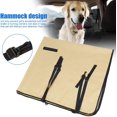 thumbnail image 3 of Pet Cars Seat Cover Rear Back Seat Boot Cover Hammock Design Pet Dog Cats Protector Mat Liner with Adjustable Buckle(Beige) (Color : Beige), 3 of 8
