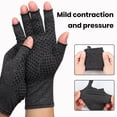thumbnail image 3 of Visland 1 Paire de Gants de Compression pour l'Arthrite Gants Sans Doigts de Réhabilitation Gants de Thérapie Anti-Arthrite Soutien du Poignet Bracelet, 3 of 8