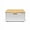 White, variant on HausRoland Metal Bread Box 14x9.25x8.3" (35.5x23.5x21 cm) Countertop Bread Bin Bread Storage Container for Bakery Storage Bin Food Keeper Pastry Box with Opening Wooden Top, White