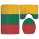 thumbnail image 1 of Juego de alfombras de baño ABPHQTO de 3 piezas con Bandera de Lituania, 1 of 2
