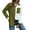 Green, variant on Womens Work Shirts Tops Contrast Single Cardigan Lapel Women Tees Blouses Green M