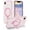 Pink Clear/Glitter, variant on AVOCASE for iPhone 16e Case 2025,with Magnetic Invisible Ring Stand [Compatible with MagSafe],Rugged Slim Shockproof Marble Pattern Design Case for Women Men Girls,Pink Clear/Glitter
