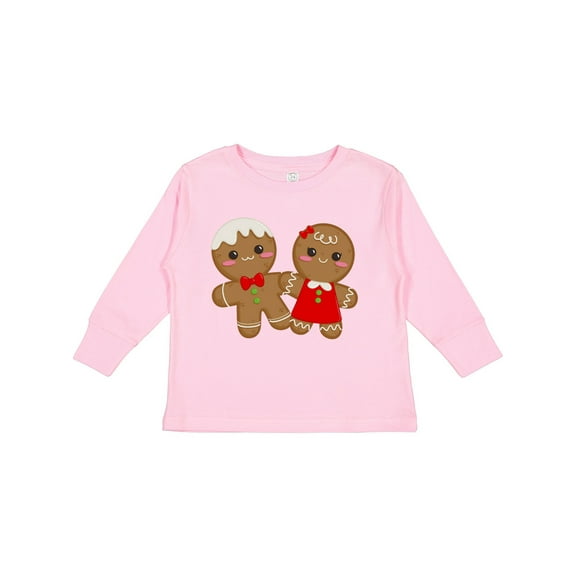 Inktastic Gingerbread Couple Boys or Girls Long Sleeve Toddler T-Shirt