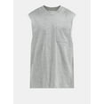 thumbnail image 5 of No Boundaries Sleeveless Muscle Tee Tank Top, Men's & Big Men's, 5 of 5