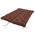 thumbnail image 3 of Buytoshop Swing Cushion for Outdoor Furniture, Waterproof 2-3 Seater Bench Cushion,4" Thick with Backrest & Ties for Patio Backyard Garden, 60 x 40 Inch, Brown, 3 of 6
