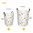 thumbnail image 5 of Balery Leopard Print Round Laundry Basket with Handles Waterproof Freestanding Laundry Hamper for Clothes Toys in the Dorm and Family-, 5 of 8
