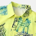 thumbnail image 5 of CALAFEBILA Hawaiian Shirts Men Casual Button Down Tropical Print Short Sleeve Holiday Beach Shirts Loose Fit Summer Mens Tops Clearance Under $5, 5 of 9