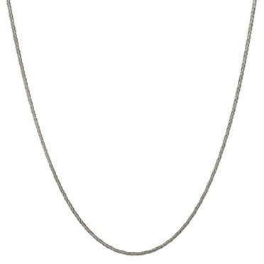 Brilliance Fine Jewelry Square Wheat Chain Necklace, Sterling Silver, 18 in