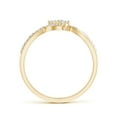 thumbnail image 2 of ANGARA Natural 0.14 Ct. Diamond Infinity Ring in 14K Yellow Gold for Women (Ring Size: 12), 2 of 8