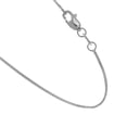 thumbnail image 3 of JewelStop 14kt 30" White Gold 0.8mm Shiny Classic Box Chain with Lobster Clasp, 3 of 5