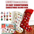 thumbnail image 3 of Adornos Navideños Diy Caja Ciega Divertida Navidad Cuenta Regresiva 24 Días Joyería De Resina Diy Caja Ciega Con 24 Resinas De Colores Para Niños Fiesta De Navidad Yuarrent CE002916-00, 3 of 7