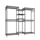 thumbnail image 1 of Perchero Resistente para Ropa, Armario Organizador de Metal Grande, Closet Organizador de Ropa, Perchero de Pie Estante de Ropa Ajustables, Máxima 450kg, 1 of 4