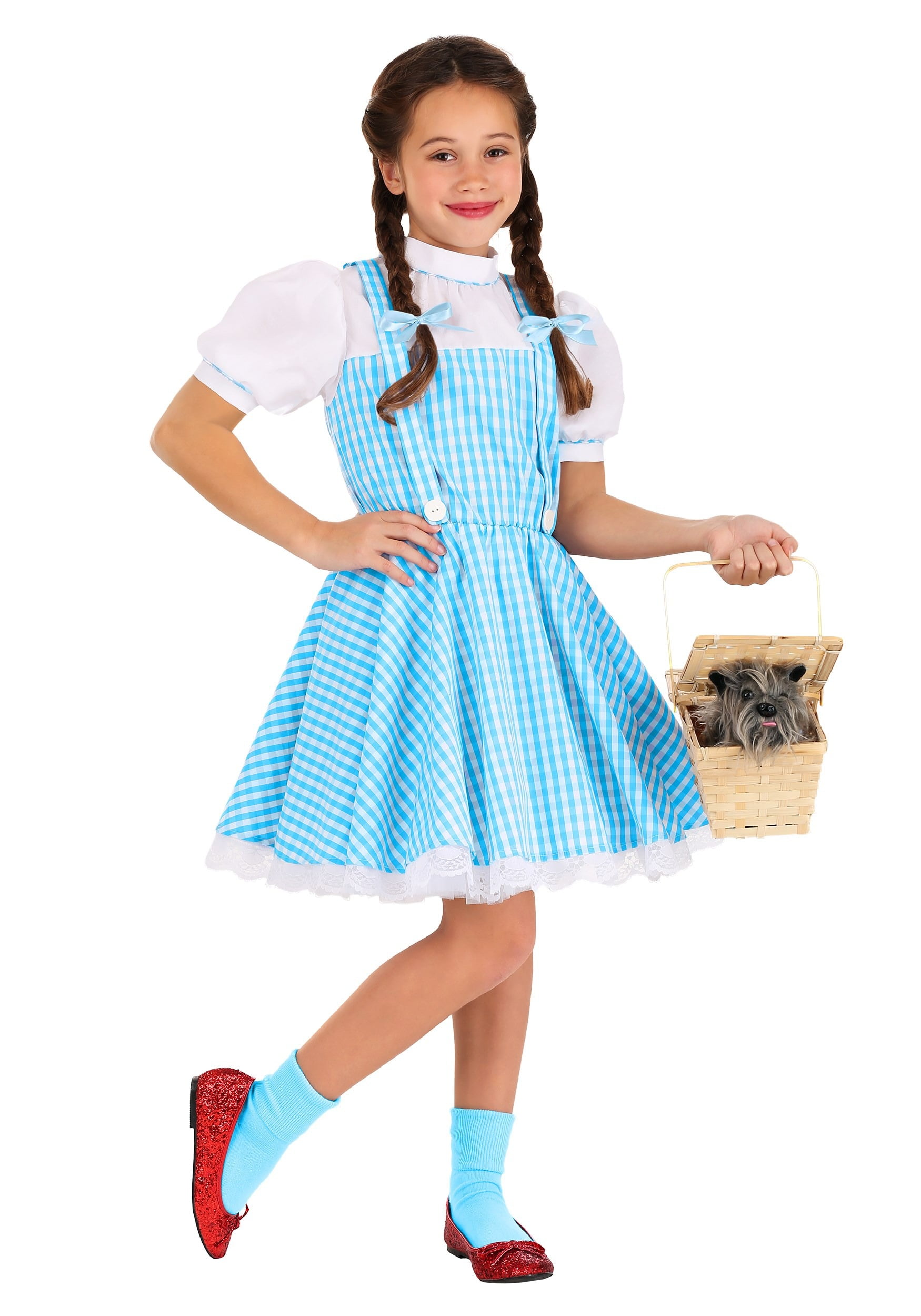 Classic The Wizard of Oz Costume Dorothy Children Book Week Girl Dress Halloween