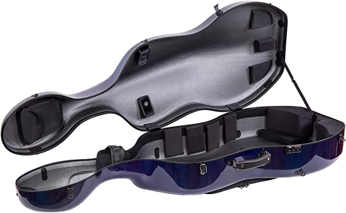 Crossrock 100% Carbon Fiber Case fits 4/4 Full-Size Cello, 7 Lb Lightweight